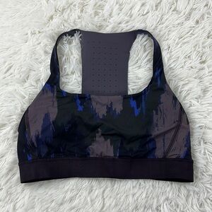 Lululemon Take The Moment Bra *Print Washed Camo Small Dark Indigo Multi
